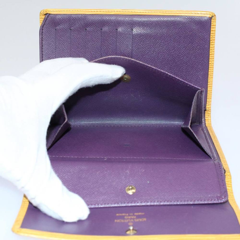 LOUIS VUITTON Vernis Epi Day Planner Cover Wallet 9Set Bronze Gris Auth ki3638 - Picture 14 of 16